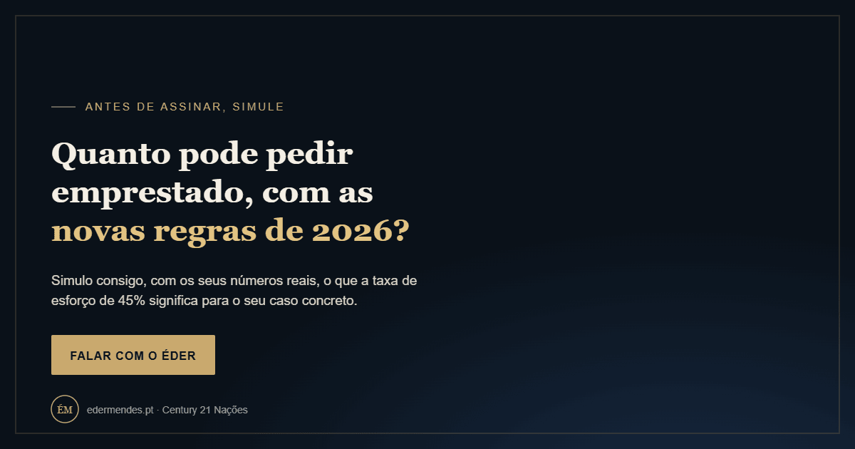 Simule quanto pode pedir emprestado com as novas regras de 2026